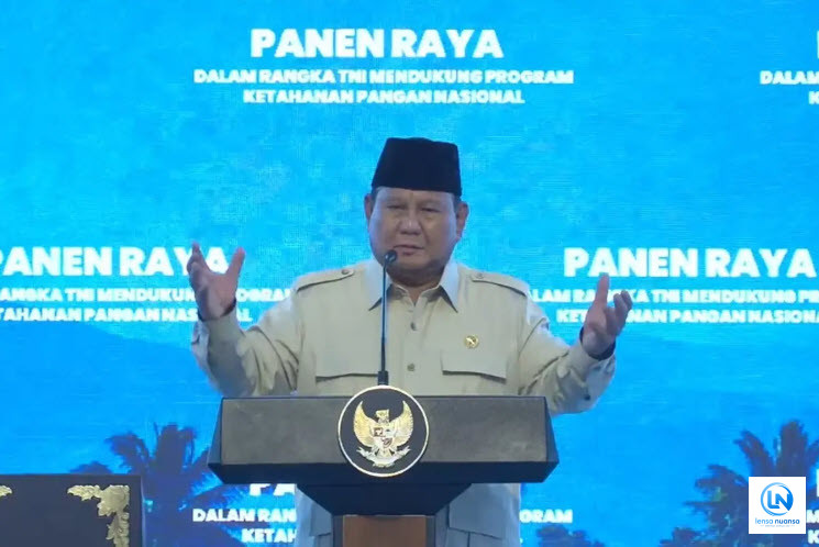 Presiden Prabowo Hadiri Panen Raya TNI di Malang, Tekankan Kolaborasi untuk Ketahanan Pangan Nasional