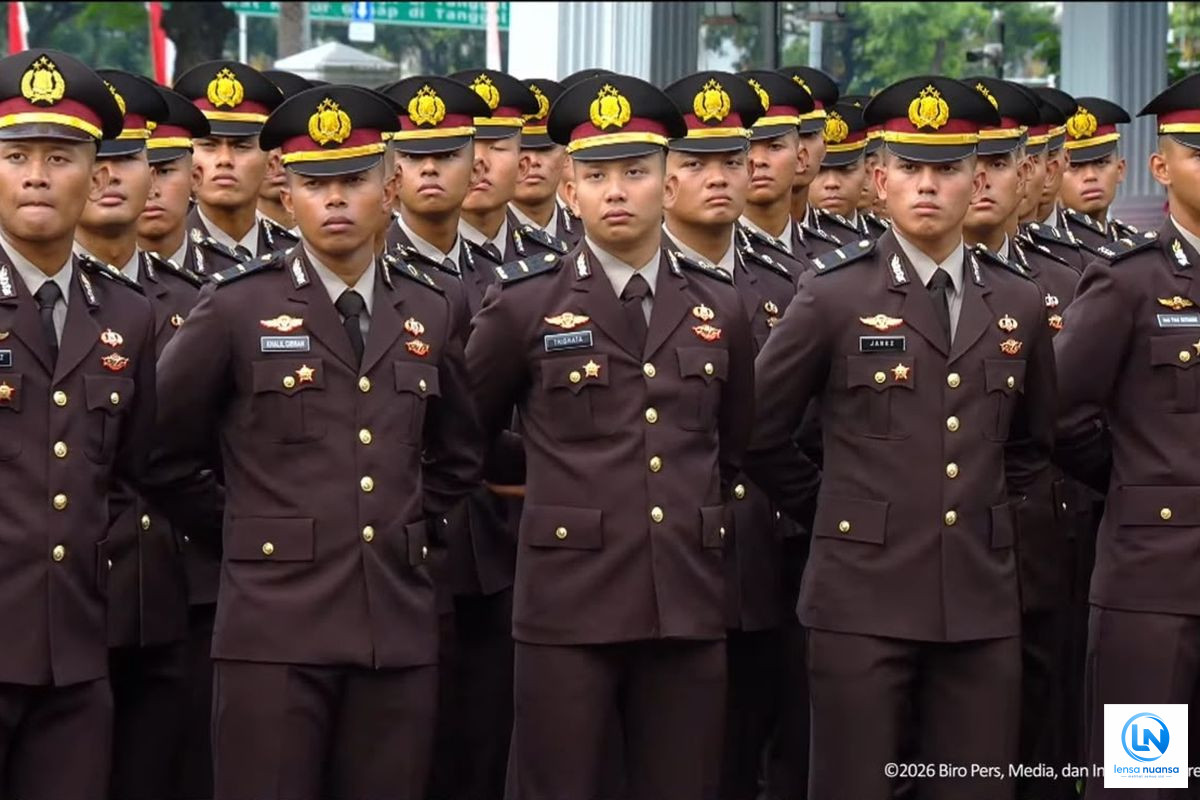 Prabowo Lantik 1.177 Capaja TNI-Polri, Putra Ferdy Sambo Tribrata Putra Ikut Dikukuhkan